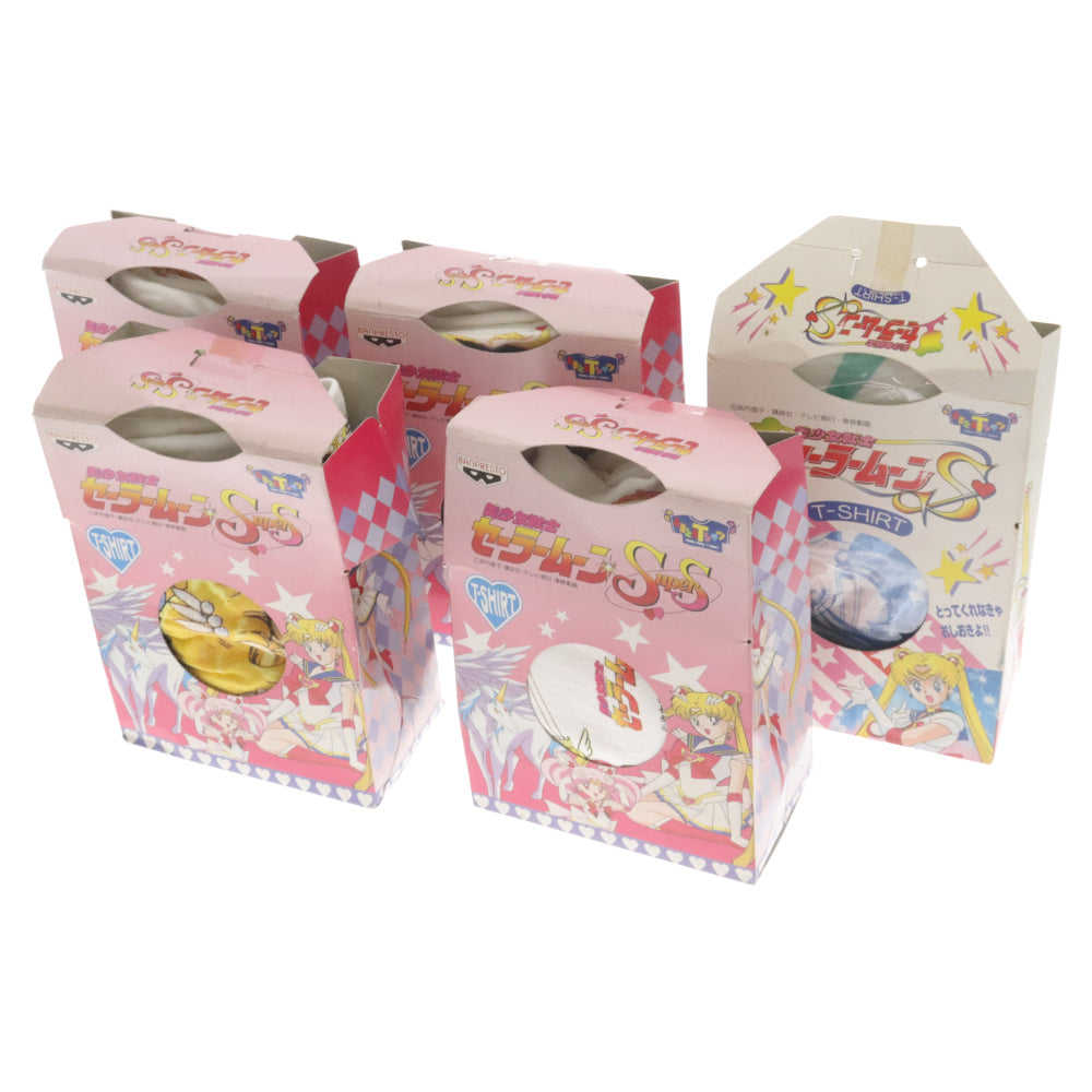 VINTAGE(ヴィンテージ) 90s VINTAGE SUPER S 女戦士セーラームーン 半袖Tシャツ カットソー ヴィンテージ 5個セット ホワイト