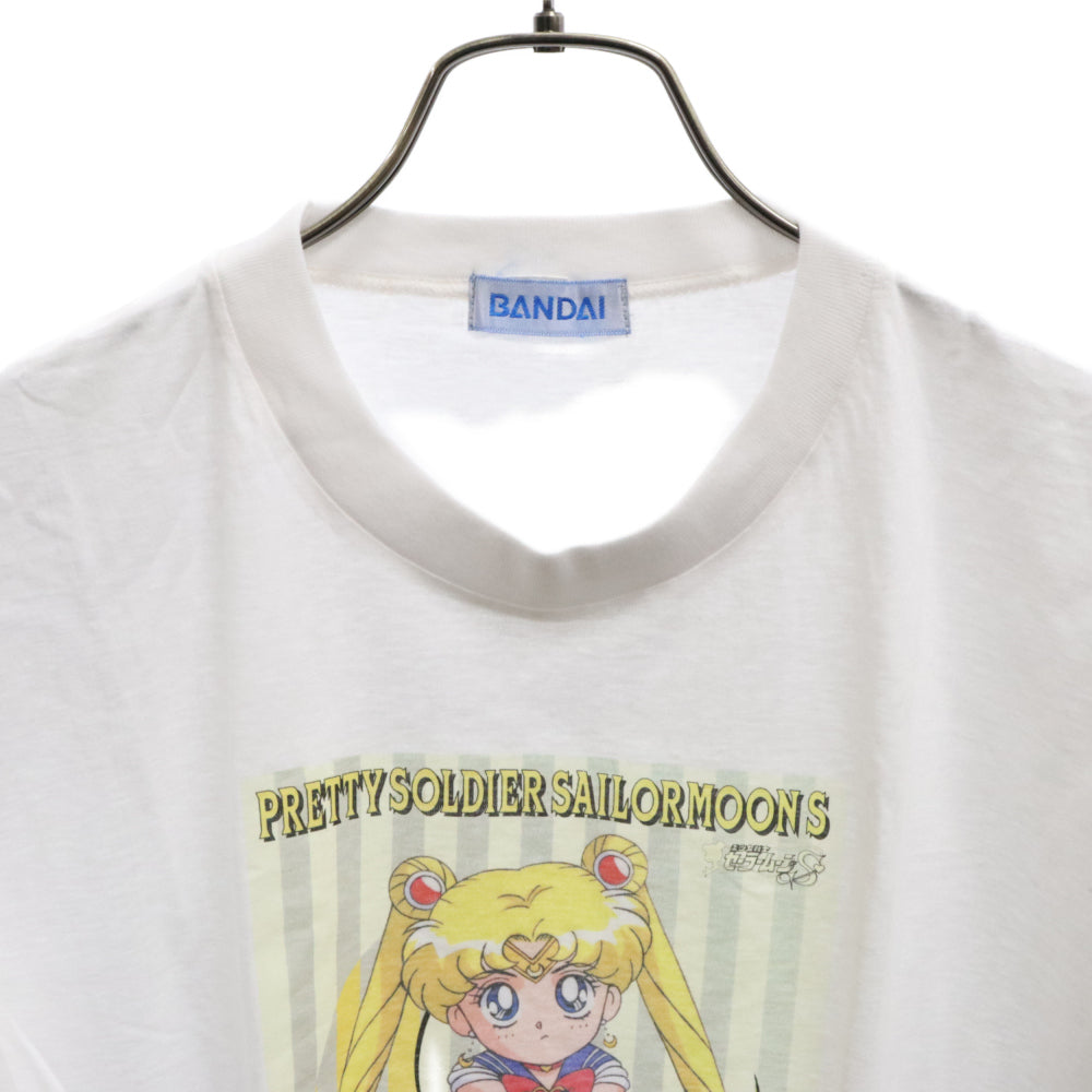VINTAGE(ヴィンテージ) 90s VINTAGE 女戦士セーラームーン 半袖Tシャツ カットソー 旧バンダイタグ ヴィンテージ ホワイト