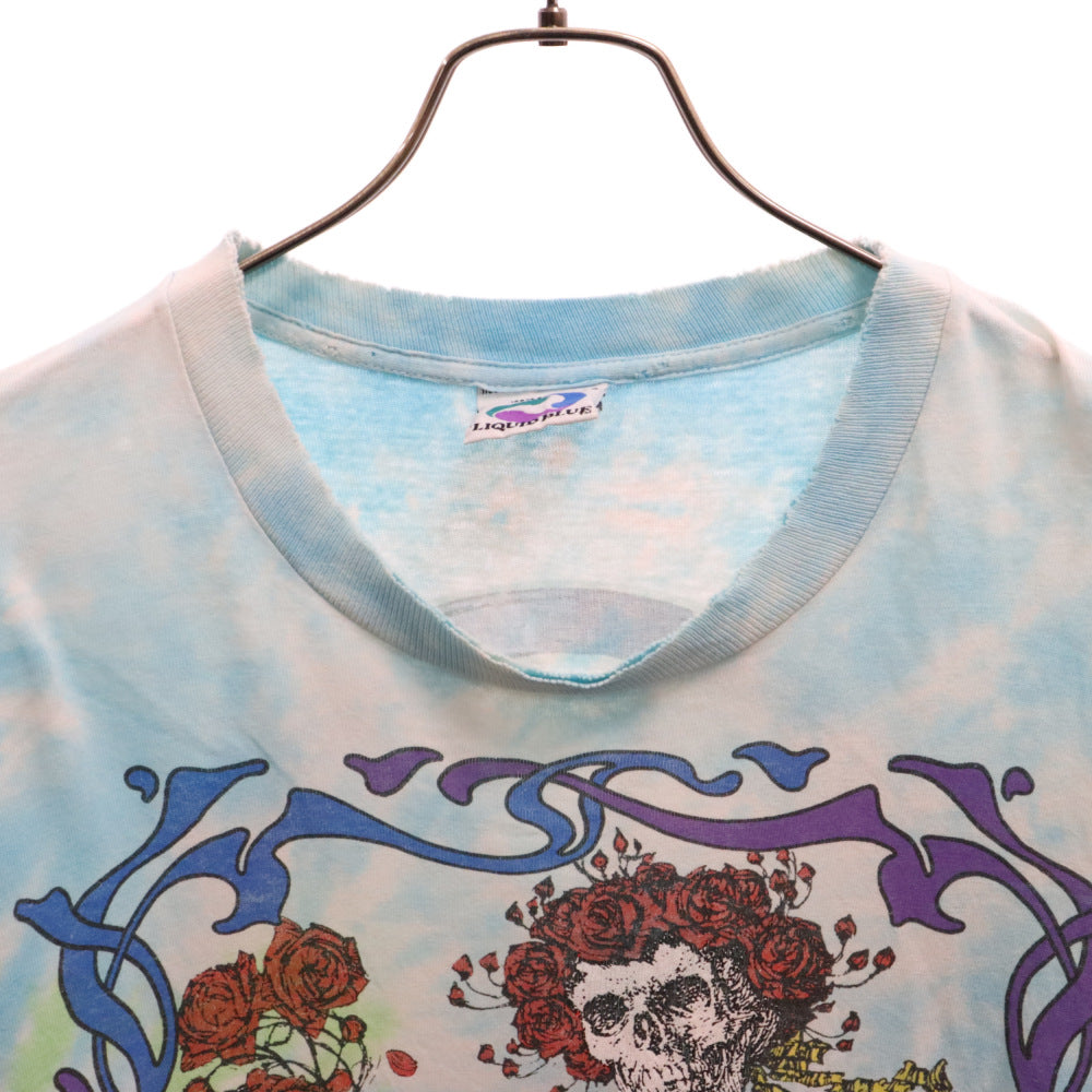 VINTAGE(ヴィンテージ) 90s VINTEGE Grateful Dead グレイトフルデッド タイダイ スカルローズ 両面プリント半袖Tシャツ カットソー ヴィンテージ マルチ