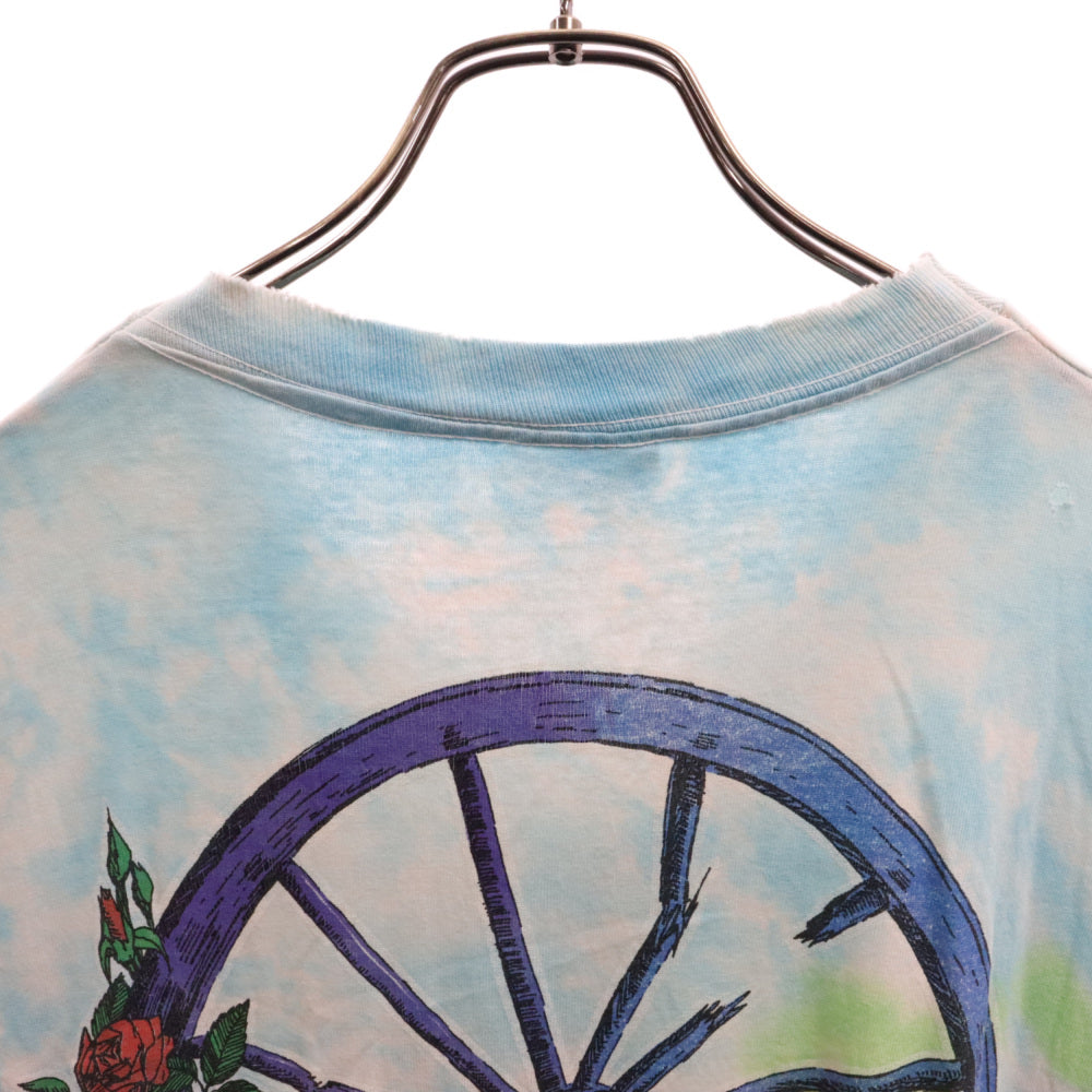 VINTAGE(ヴィンテージ) 90s VINTEGE Grateful Dead グレイトフルデッド タイダイ スカルローズ 両面プリント半袖Tシャツ カットソー ヴィンテージ マルチ