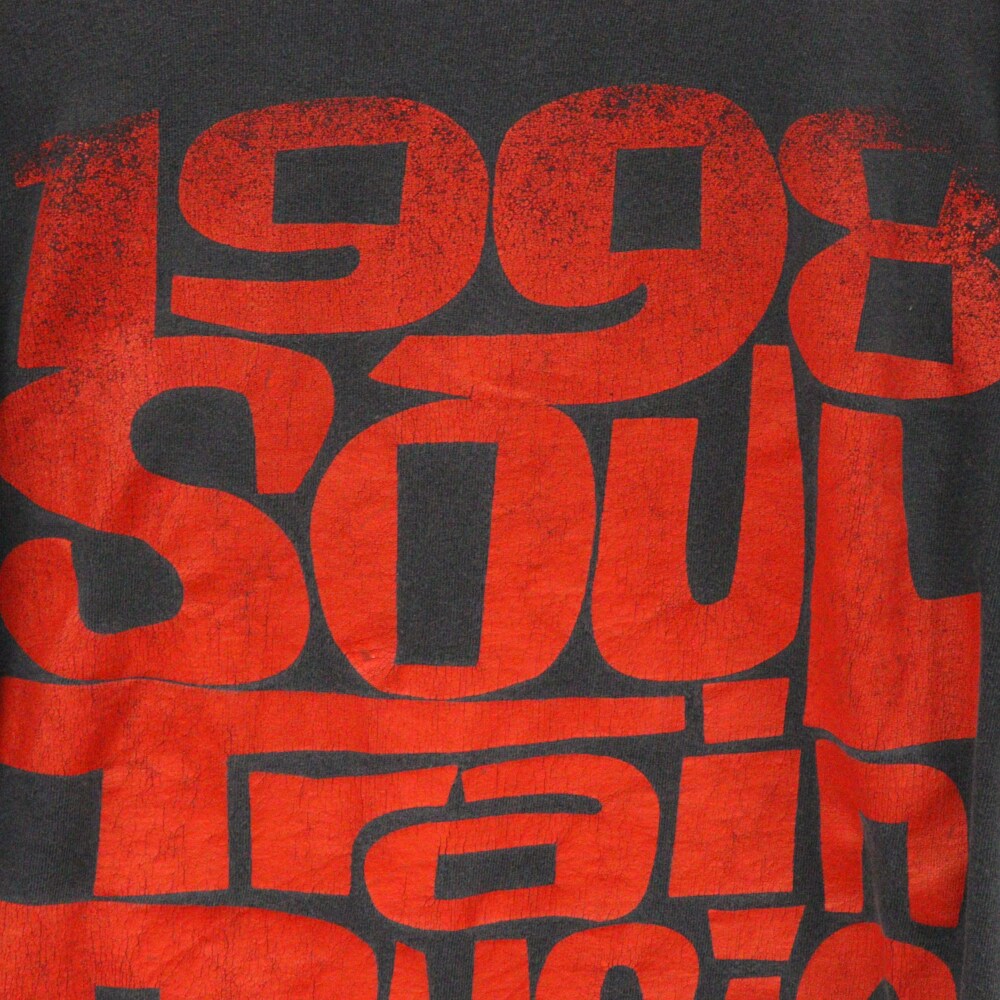 VINTAGE(ヴィンテージ) 90s SOUL TRAIN MUSIC ソウルトレインミュージック ラップ 半袖Tシャツ カットソー ブラック