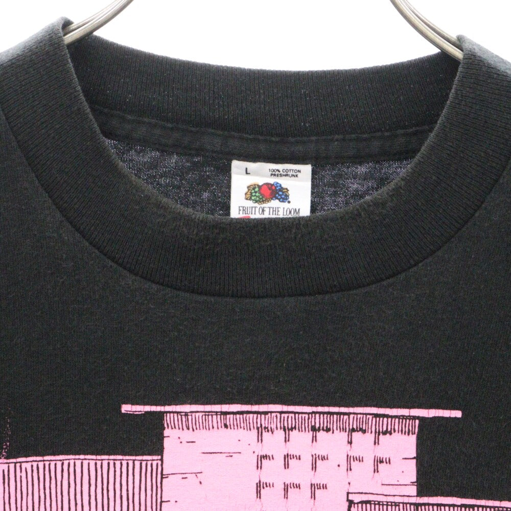 VINTAGE(ヴィンテージ) 90s PINK LLOYD THE HALL プリント 半袖Tシャツ カットソー ブラック/ピンク