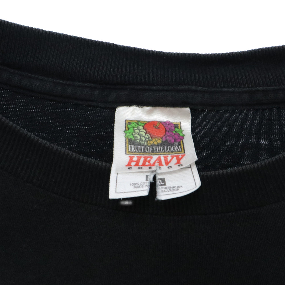 VINTAGE(ヴィンテージ) 90s UP IN SMOKE ラップ プリント 半袖Tシャツ カットソー ブラック