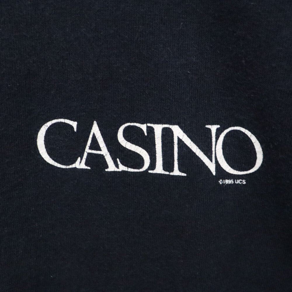 VINTAGE(ヴィンテージ) 90s CASINO カジノ ムービー プリント 半袖Tシャツ カットソー ブラック