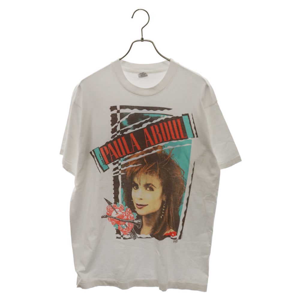 VINTAGE(ヴィンテージ) 90s PAULA ABDUL ポールアブドゥル バックステージパス プリント 半袖Tシャツ カットソー ホワイト