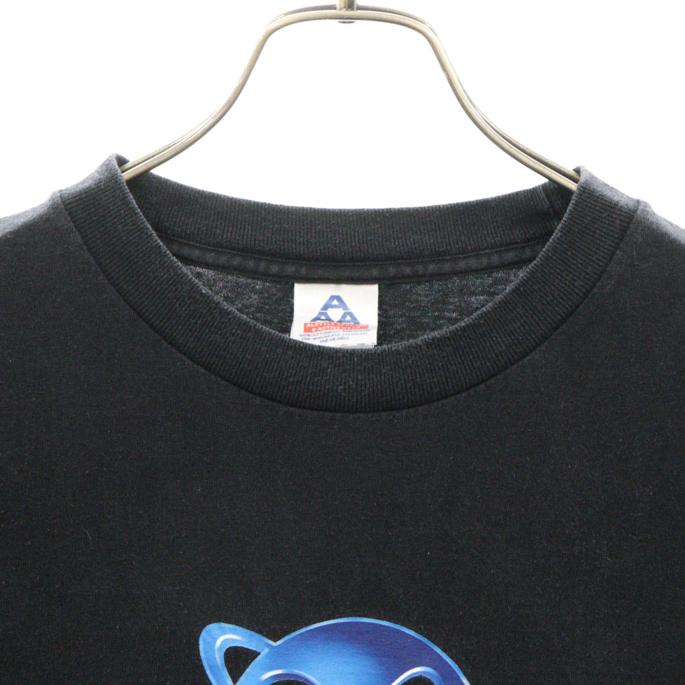 VINTAGE(ヴィンテージ) 00s THE HITCHHIKERS GUIDE TO THE GALAXY 銀河ヒッチハイクガイド ムービー プリント 半袖Tシャツ カットソー ブラック