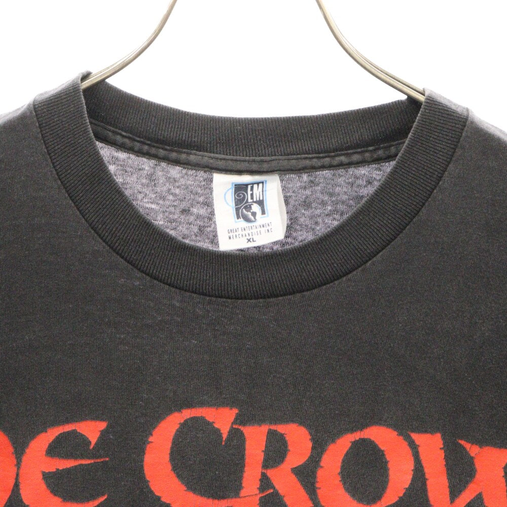 VINTAGE(ヴィンテージ) 90s THE CROW クロウ 飛翔伝説 ムービー プリント 半袖Tシャツ カットソー ブラック