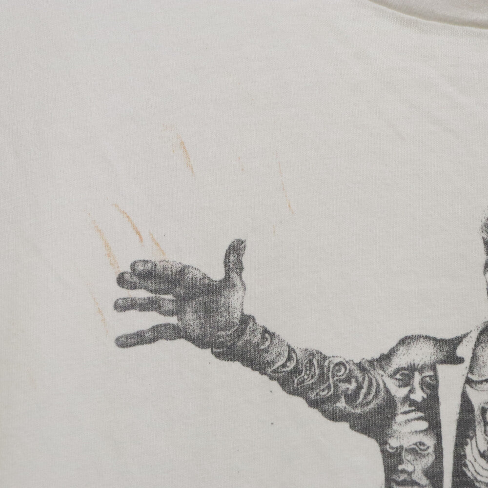 VINTAGE(ヴィンテージ) 90s FINLEY フィンレイ アート プリント 半袖Tシャツ カットソー ホワイト