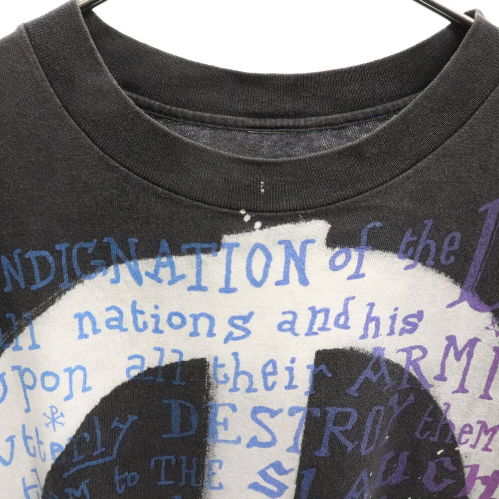 VINTAGE(ヴィンテージ) 90s VINTAGE MOSQUITOHEAD PEACE SIGN TEE モスキートヘッド 両面プリント半袖Tシャツ カットソー ブラック ヴィンテージ