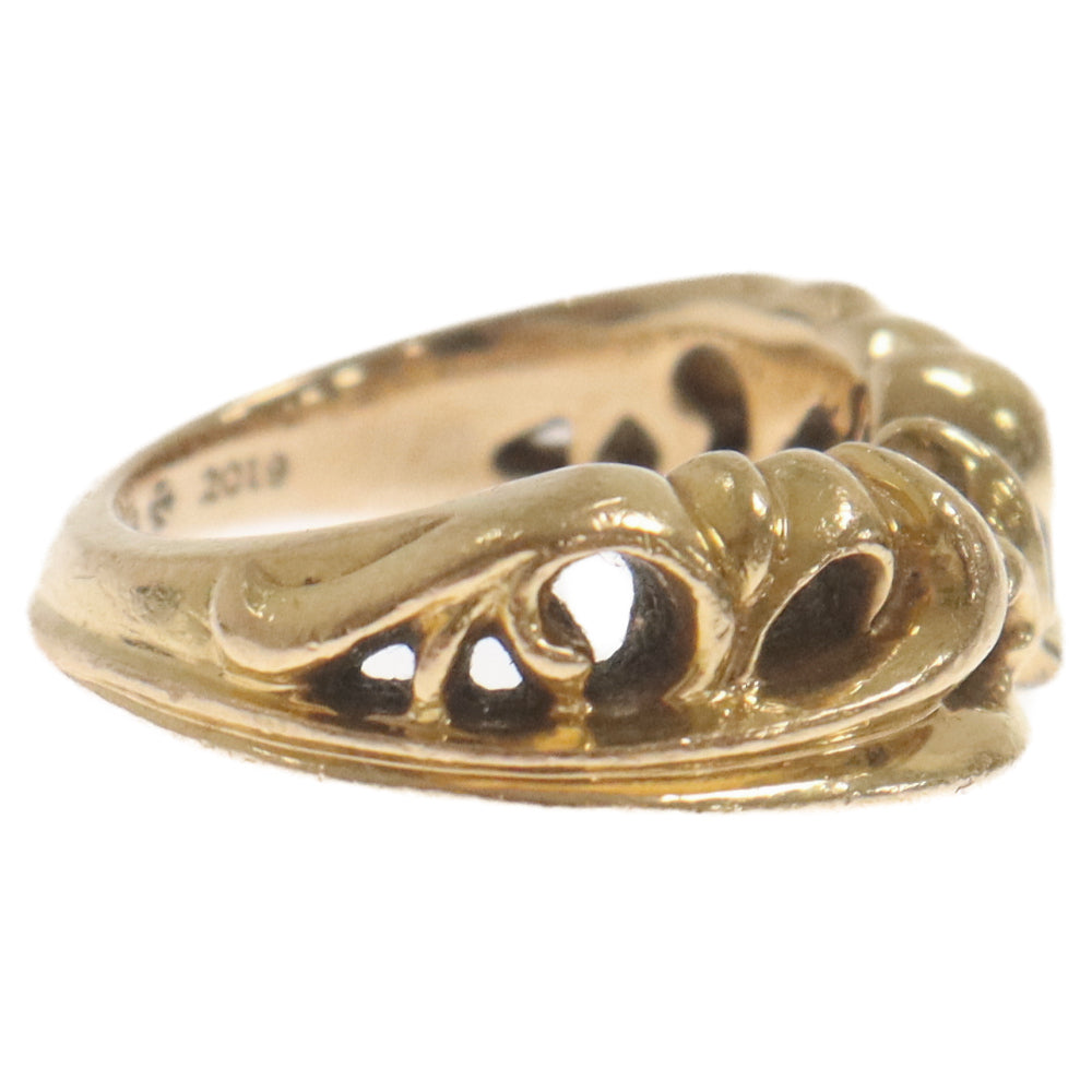 CHROME HEARTS(クロムハーツ) 22k HALF KT K&T ハーフ ゴールドリング ゴールド 9号