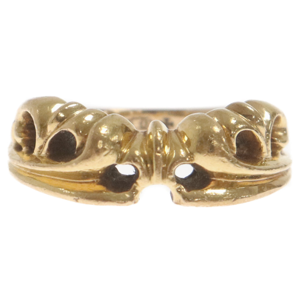 CHROME HEARTS(クロムハーツ) 22k HALF KT K&T ハーフ ゴールドリング ゴールド 9号