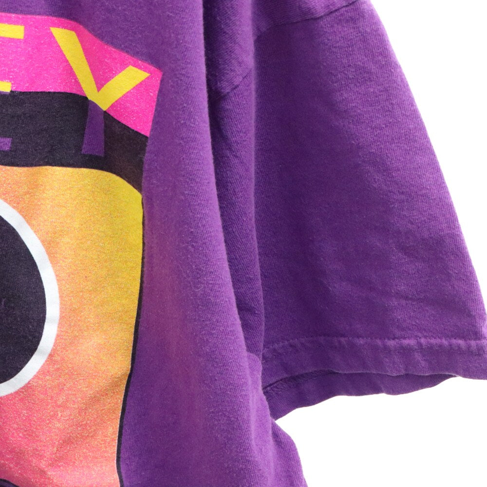 VINTAGE(ヴィンテージ) 90s Mickey TEE フロントミッキープリント半袖Tシャツ カットソー パープル
