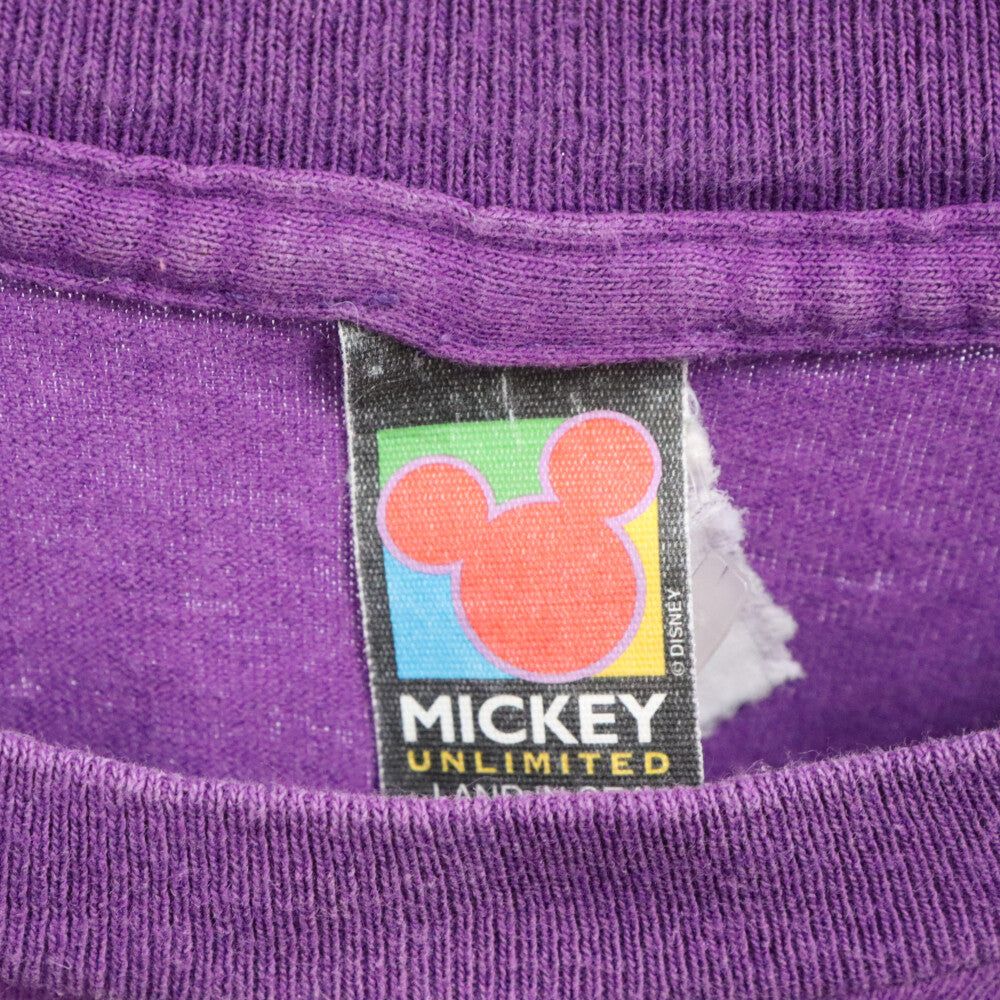 VINTAGE(ヴィンテージ) 90s Mickey TEE フロントミッキープリント半袖Tシャツ カットソー パープル