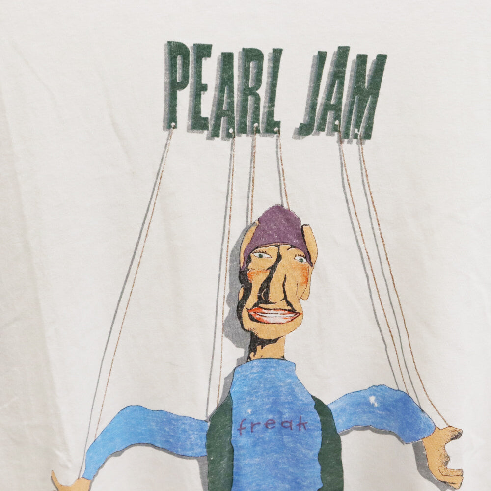 VINTAGE(ヴィンテージ) 90s PEARL JAM Freak TEE パールジャム 両面プリント半袖Tシャツ カットソー ホワイト