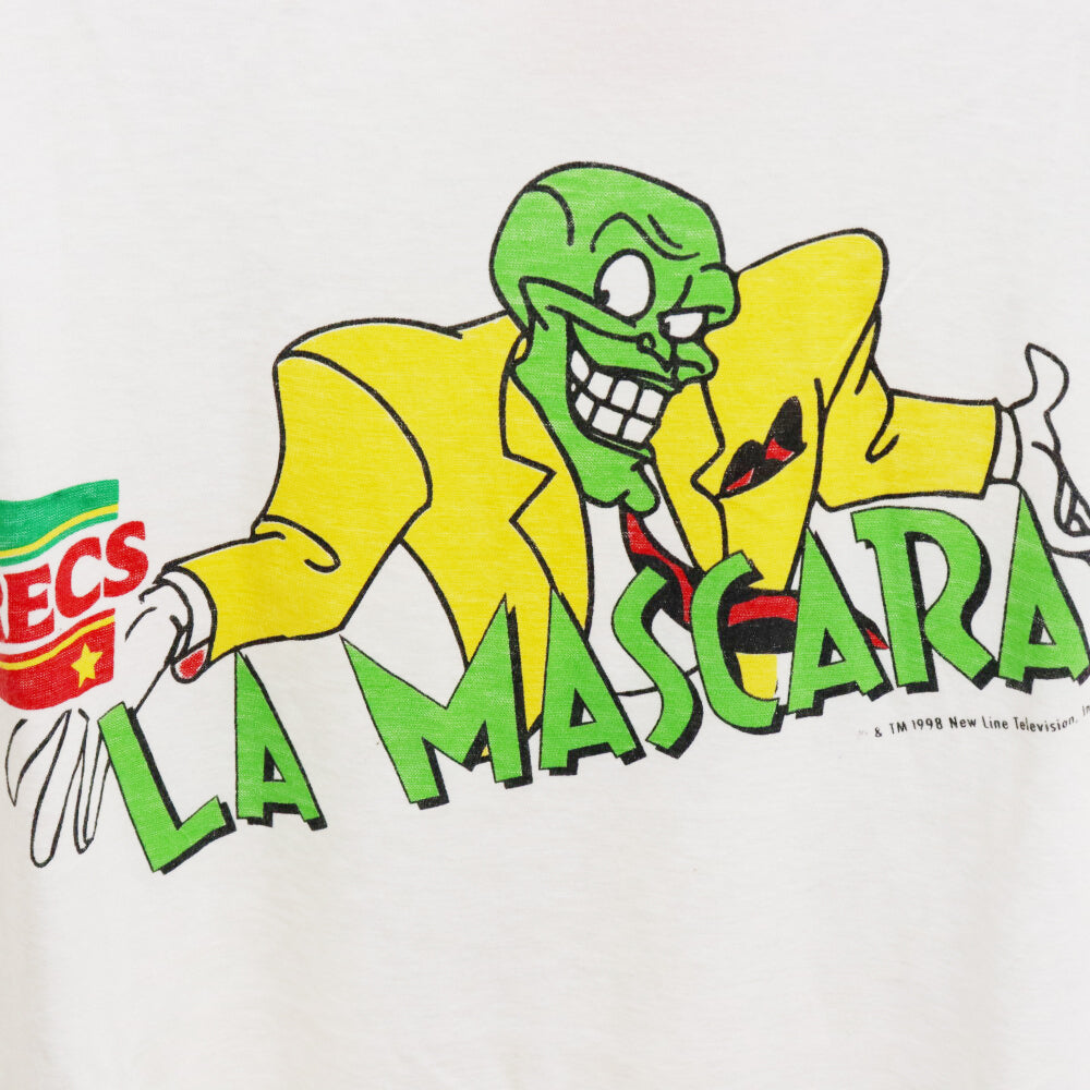 VINTAGE(ヴィンテージ) 90s MASC CRECS マスク クレクス 企業 プリント 半袖Tシャツ カットソー ホワイト