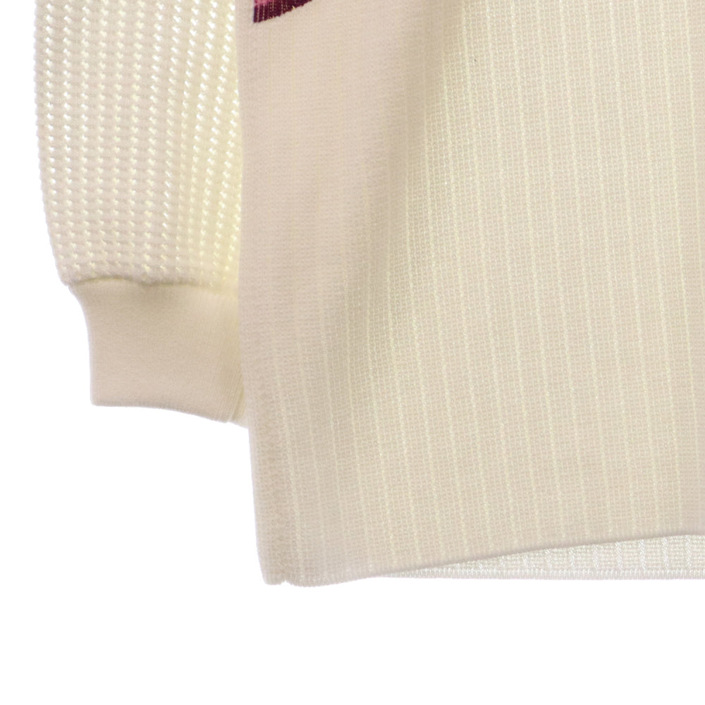 LOUIS VUITTON(ルイヴィトン) 21SS RW211B ER5 FKKL65 ロントプリント レトロスローガン オーバーサイズニット セーター ホワイト レディース