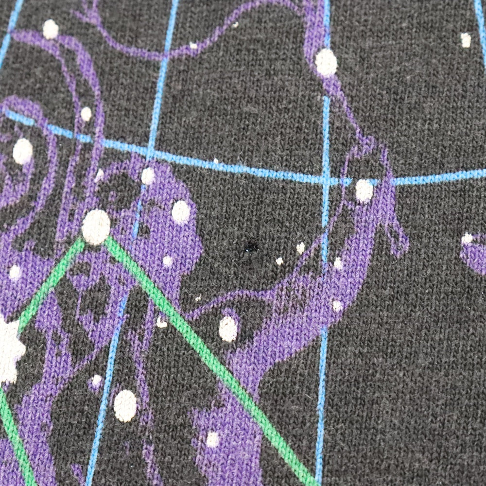 VINTAGE(ヴィンテージ) 90s LIQUID BLUE TEE リキッドブルー 天体観測 両面プリント半袖Tシャツ カットソー ブラック ヴィンテージ