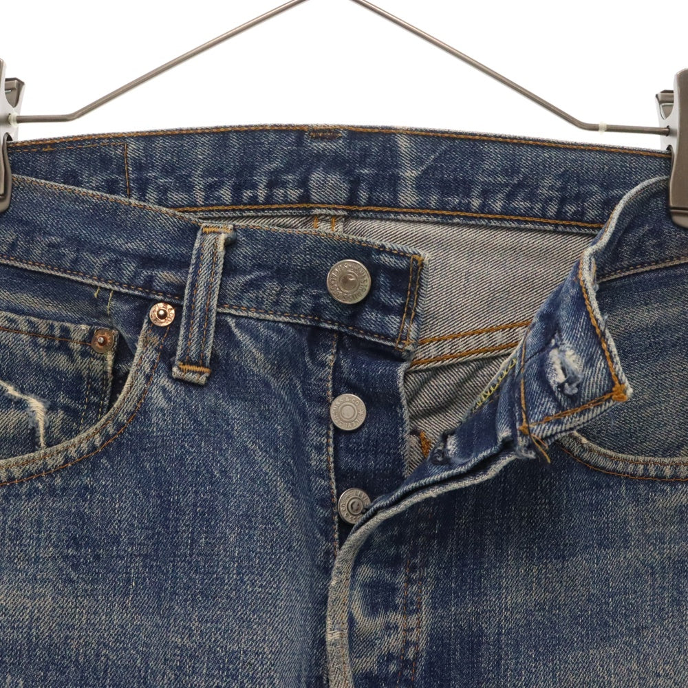 Levi's(リーバイス) 60-70s VINTAGE 501 BIG E 後期 トップボタン裏 6 ボタンフライ デニムパンツ インディゴ ヴィンテージ