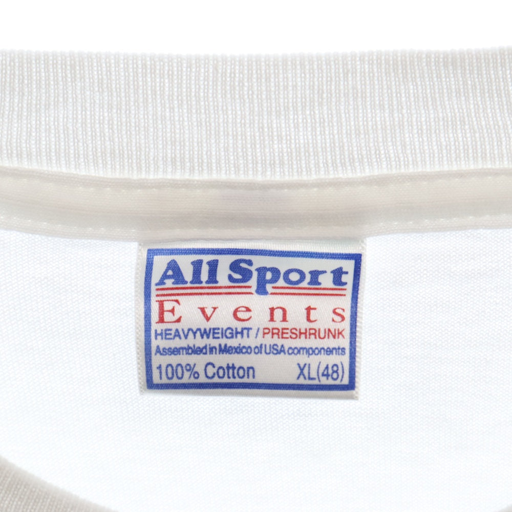 VINTAGE(ヴィンテージ) 90s JAWS NO ONE LOOKED TAT THE WATER ANIVERSARY COLLECTOR'S EDITION WHITE TEE ジョーズ 両面プリント半袖Tシャツ カットソー ホワイト