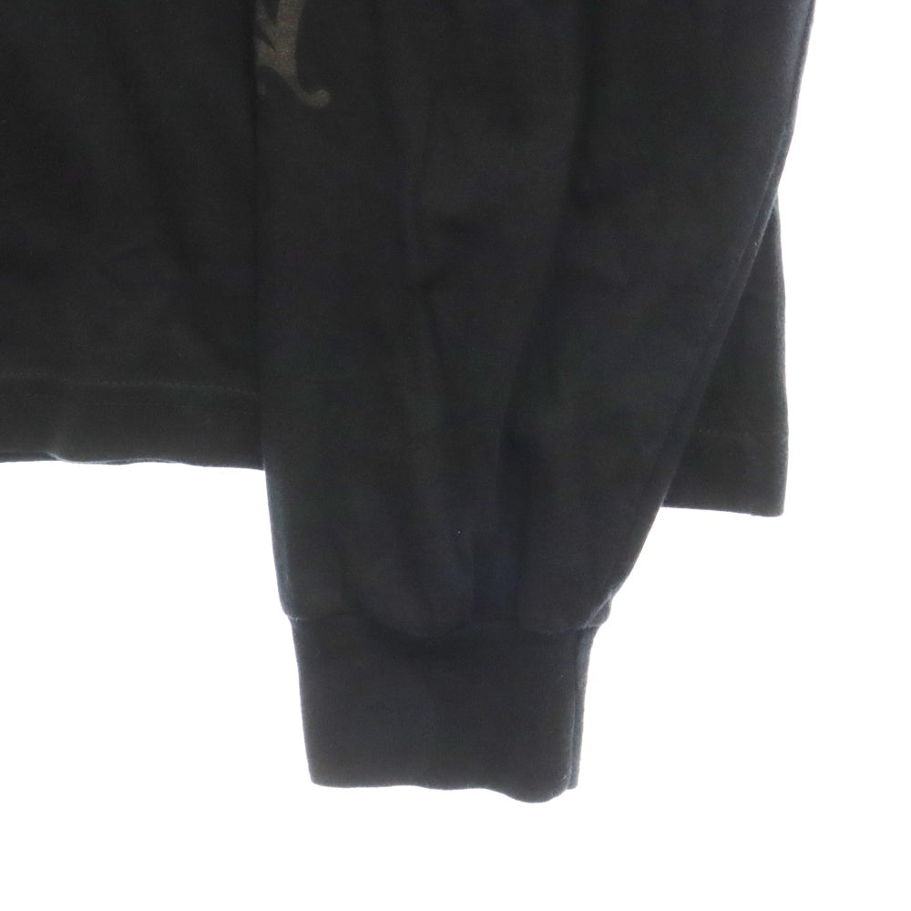 CHROME HEARTS(クロムハーツ) Neck Logo L/S TEE ネックロゴ ホースシュー プリント 長袖Tシャツ カットソー ブラック