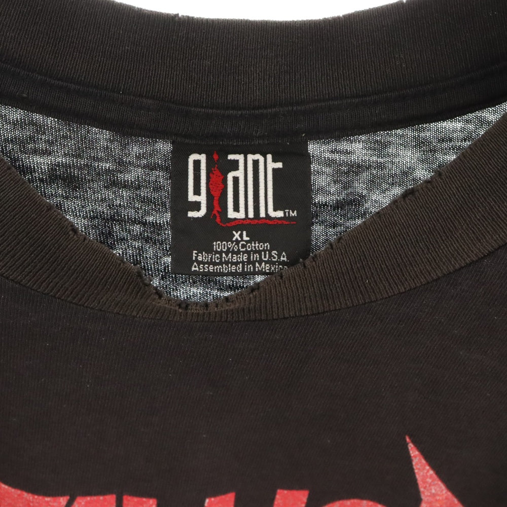 VINTAGE(ヴィンテージ) 00s‐90s VINTAGE METALLICA PUSHEAD King Bee Rock Gallery メタリカ パスヘッド キングビィーロックギャラリー プリント 半袖Tシャツ ブラック