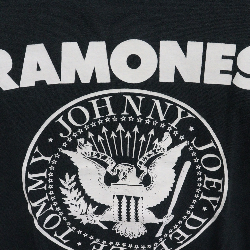 VINTAGE(ヴィンテージ) 00s RAMONES TEE ラモーンズ サークル ロゴ プリント Tシャツ ブラック