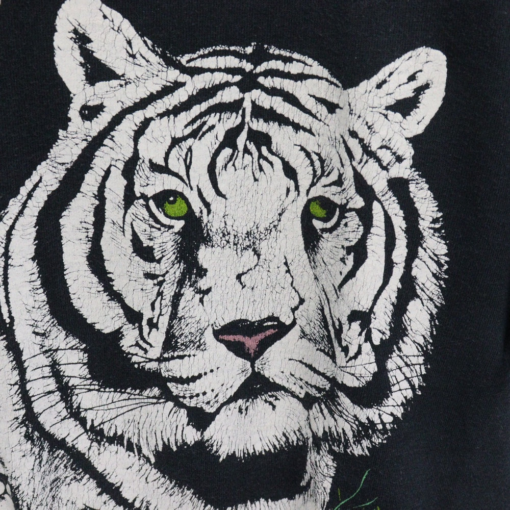 VINTAGE(ヴィンテージ) 90s LAS VEGAS WHITE TIGER ラスベガス ホワイトタイガー フロント プリント Tシャツ ネイビー