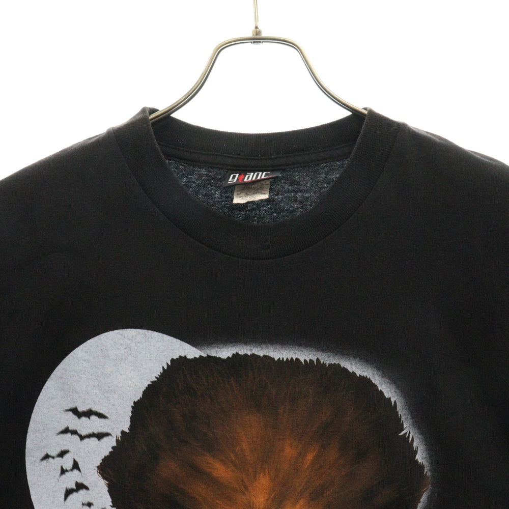 VINTAGE(ヴィンテージ) 90s Wolf Man ウルフマン 狼男 モンスター プリント Tシャツ ブラック