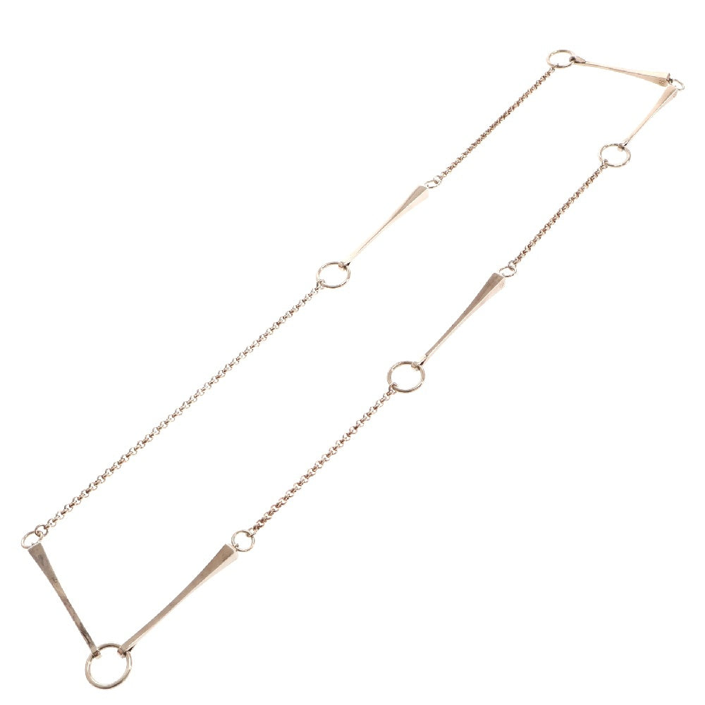 HERMES(エルメス) Clou de forge Long necklace クルー ド フォルジュ ネックレス シルバー