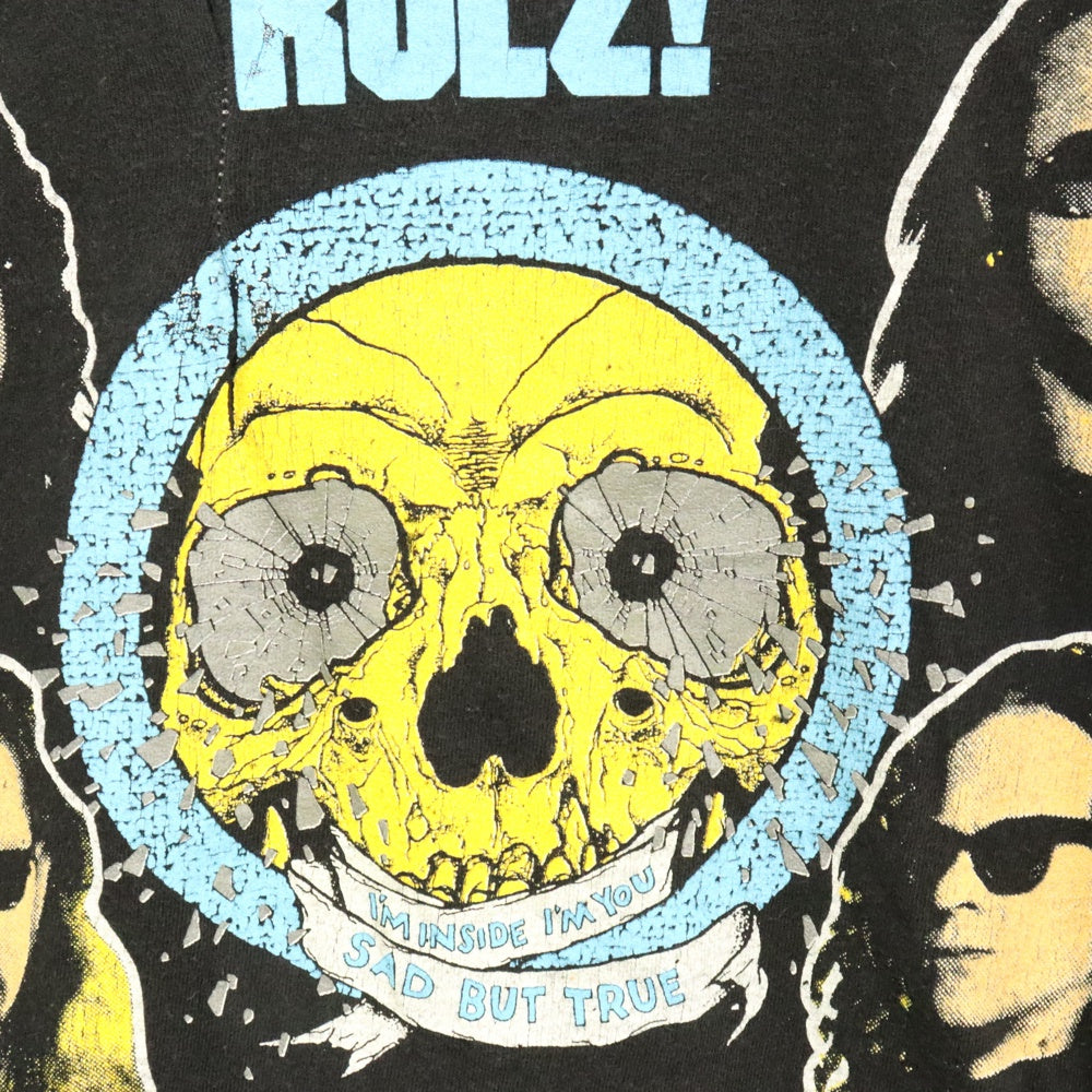 VINTAGE(ヴィンテージ) 90s METALLICA PUSHEAD 92 LIVE IN CONCECRT TEE メタリカ 両面プリント半袖Tシャツ カットソー ブラック