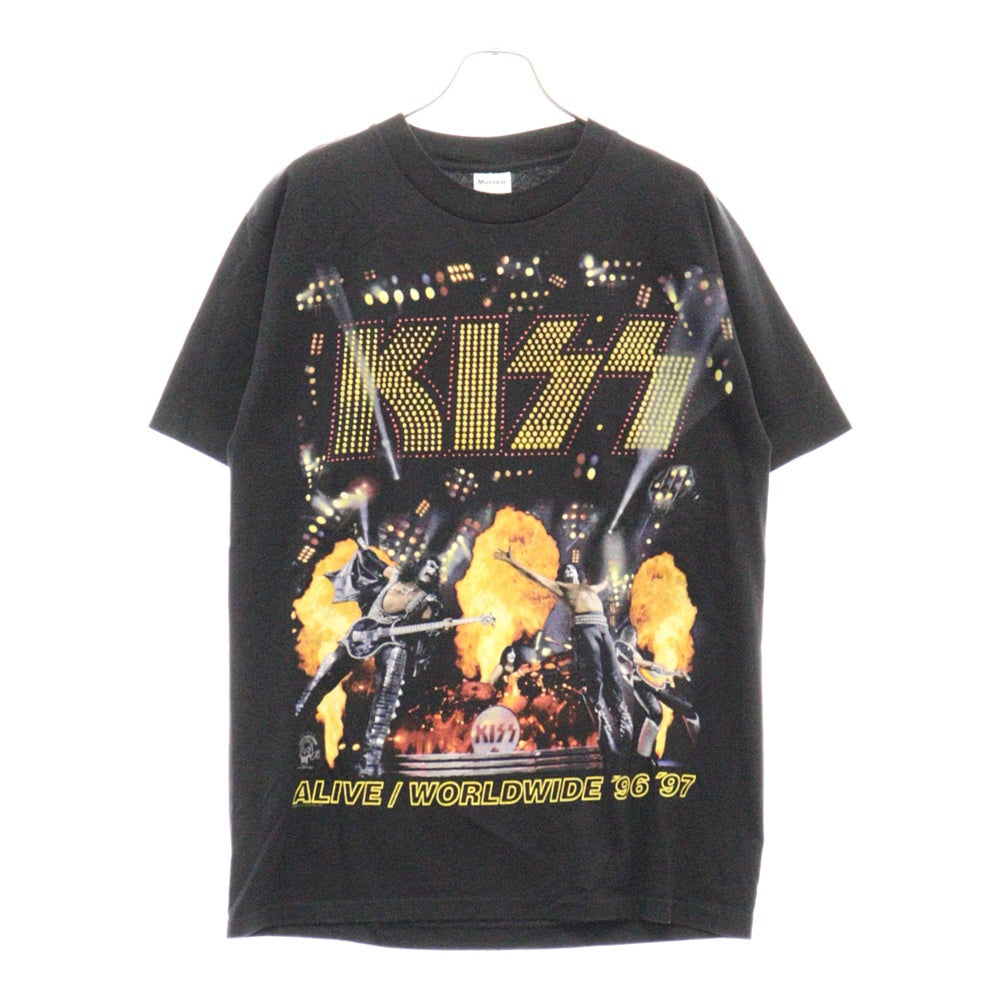 VINTAGE(ヴィンテージ) 90s KISS ALIVE WORLDWIDE TOUR TEE 両面プリント Tシャツ ブラック