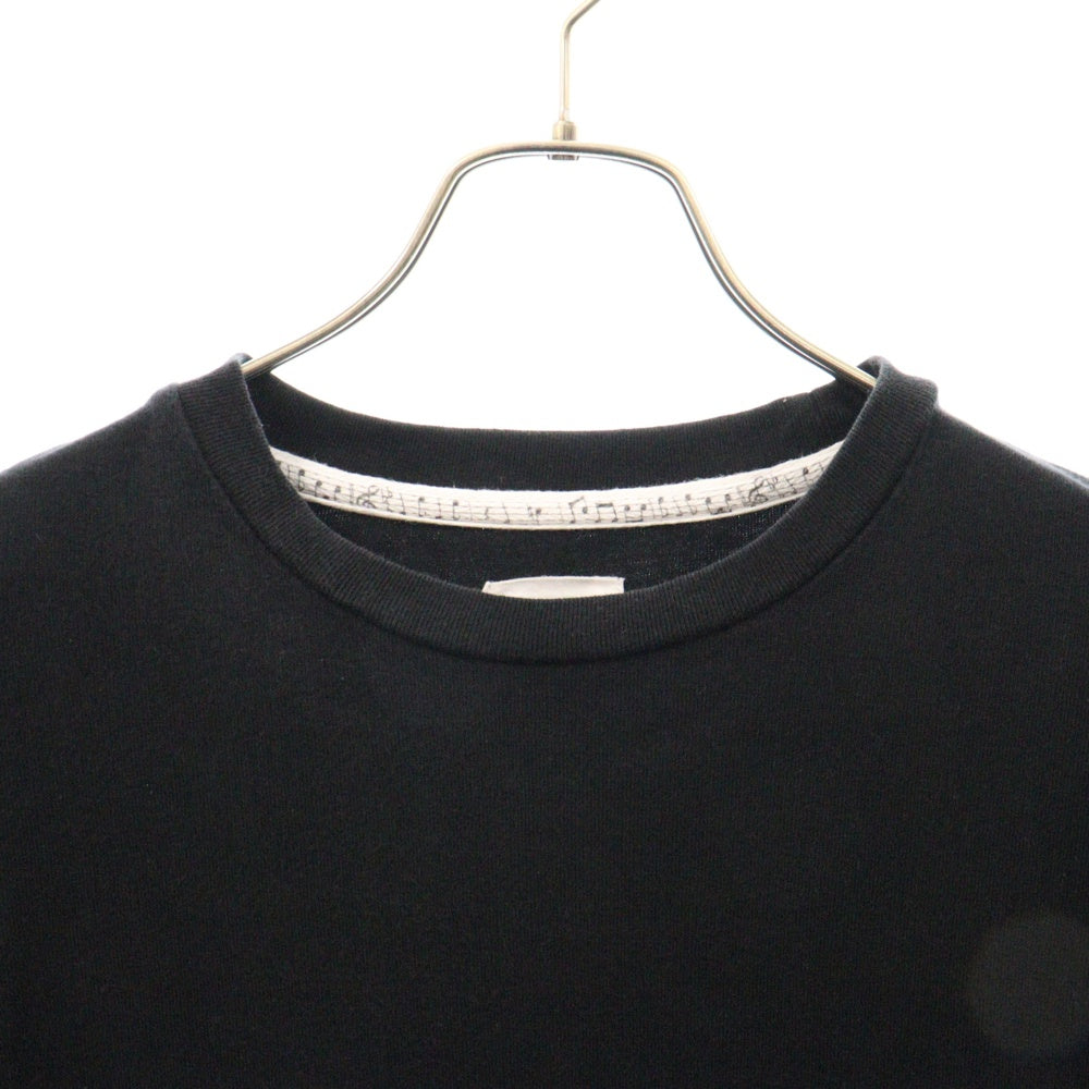 NUMBER (N)INE(ナンバーナイン) ヘビーウェイト コットン クルーネック Tシャツ 半袖カットソー ブラック 819322037