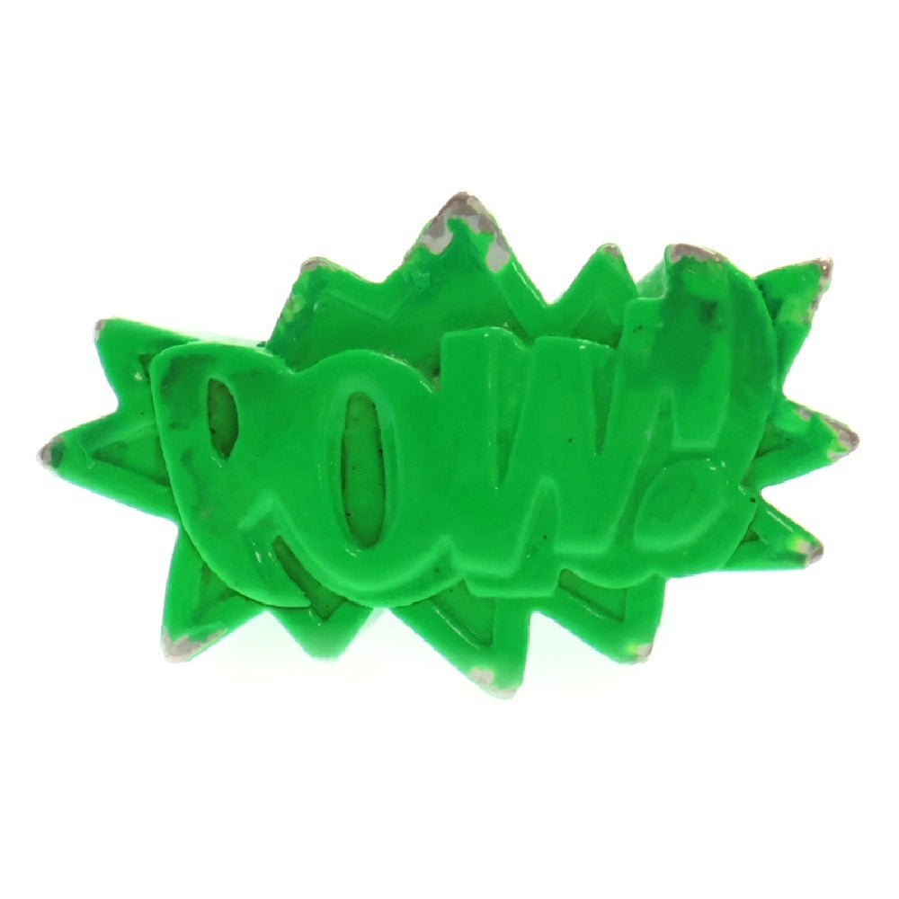 AMBUSH(アンブッシュ) POW! RING ロゴリング 指輪 グリーン