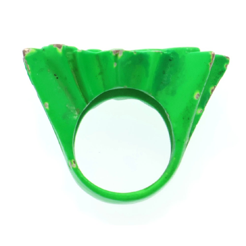 AMBUSH(アンブッシュ) POW! RING ロゴリング 指輪 グリーン
