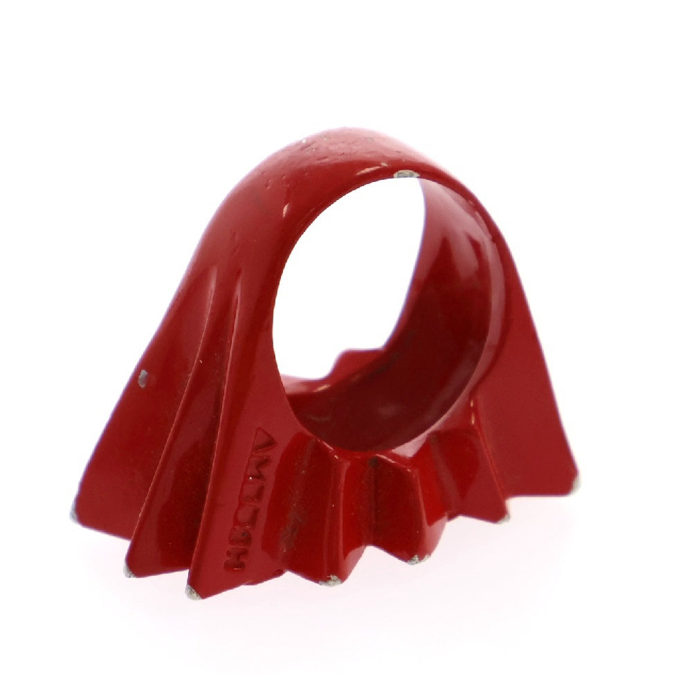 AMBUSH(アンブッシュ) POW! RING ロゴリング 指輪 レッド