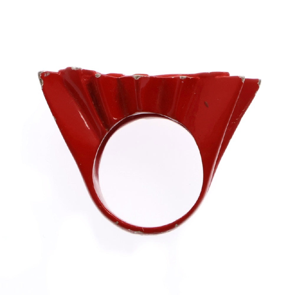 AMBUSH(アンブッシュ) POW! RING ロゴリング 指輪 レッド