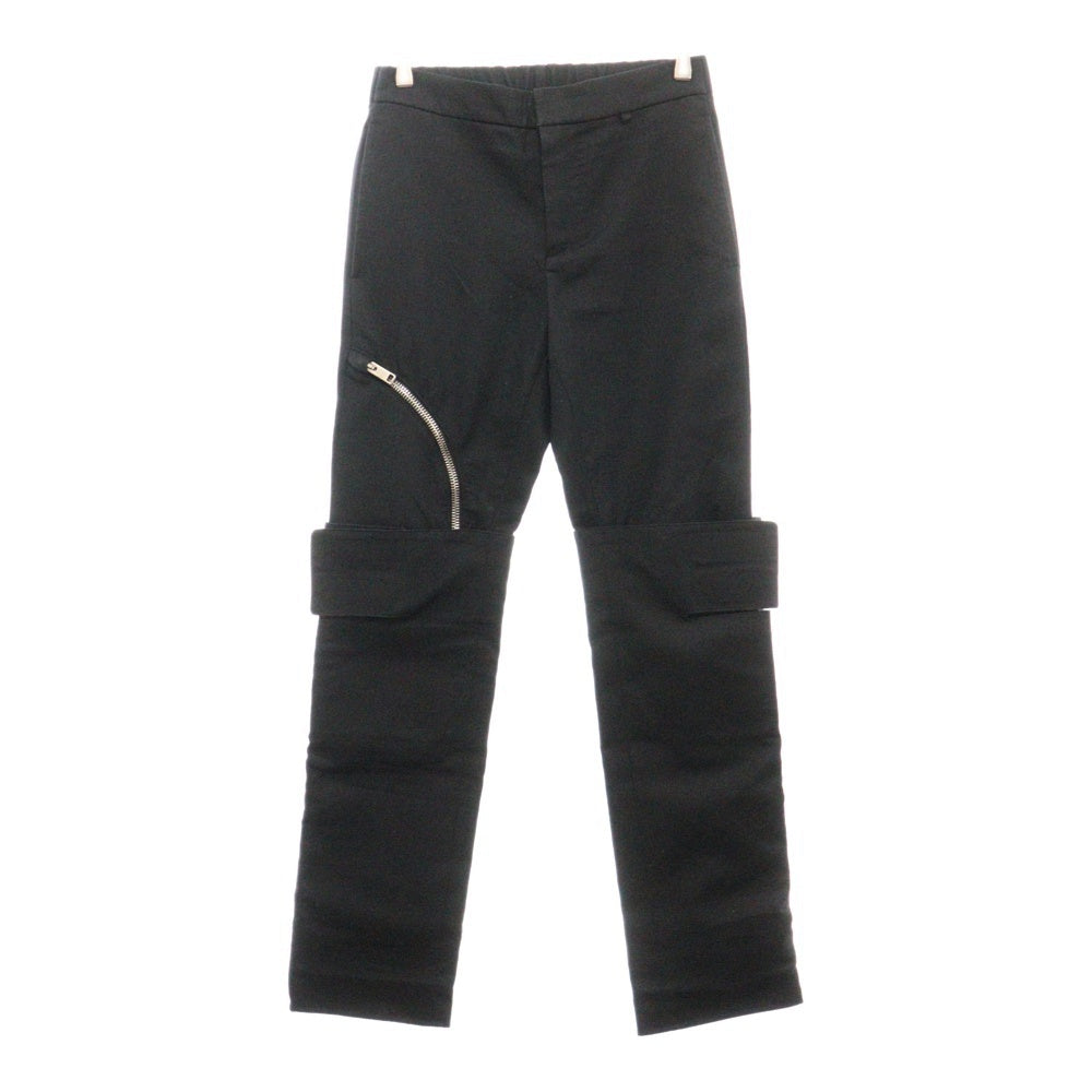 GIVENCHY(ジバンシィ) 23SS Overlayer Trousers BM50T813N8 レイヤーエフェクト ギャバジン パンツ ブラック