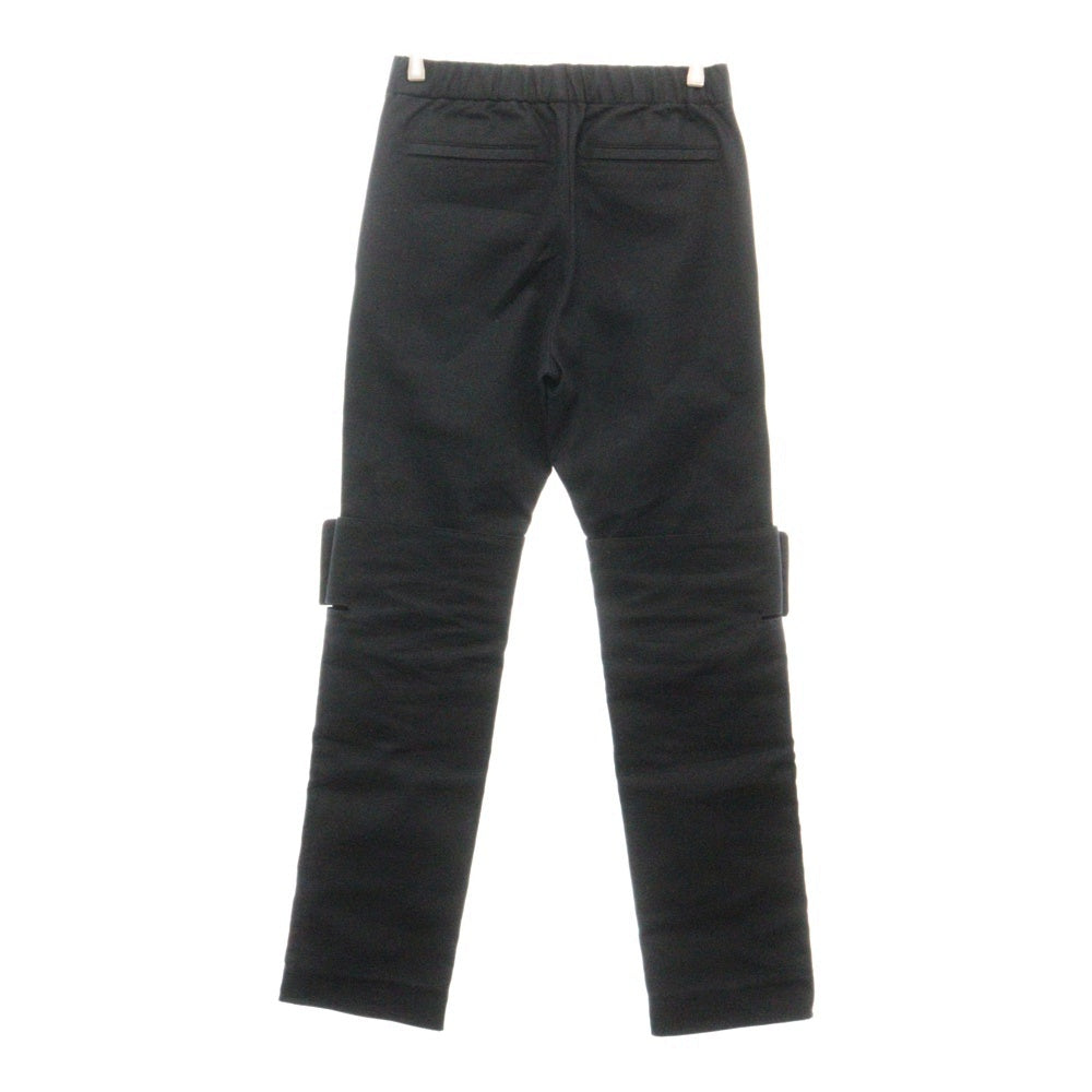 GIVENCHY(ジバンシィ) 23SS Overlayer Trousers BM50T813N8 レイヤーエフェクト ギャバジン パンツ ブラック