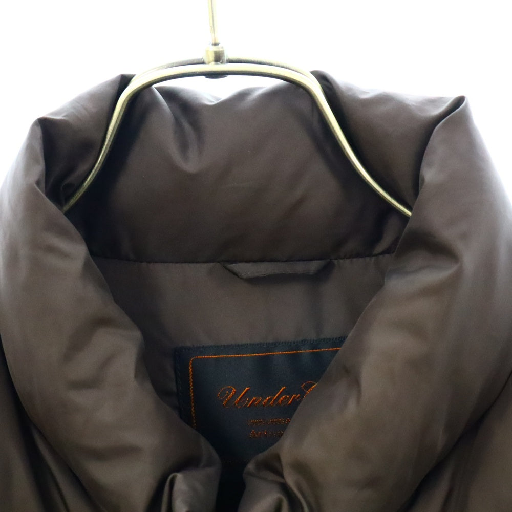 UNDERCOVER(アンダーカバー) 05AW ARCHIVE ARTS&CRAFTS期 LEATHER SLEEVE DOWN JACKET 袖レザー ダウンジャケット アウター ブラウン