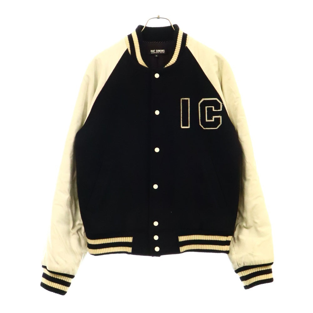 RAF SIMONS(ラフシモンズ) 02AW Virginia Creeper 期 スタジアム ジャケット ブラック/ホワイト