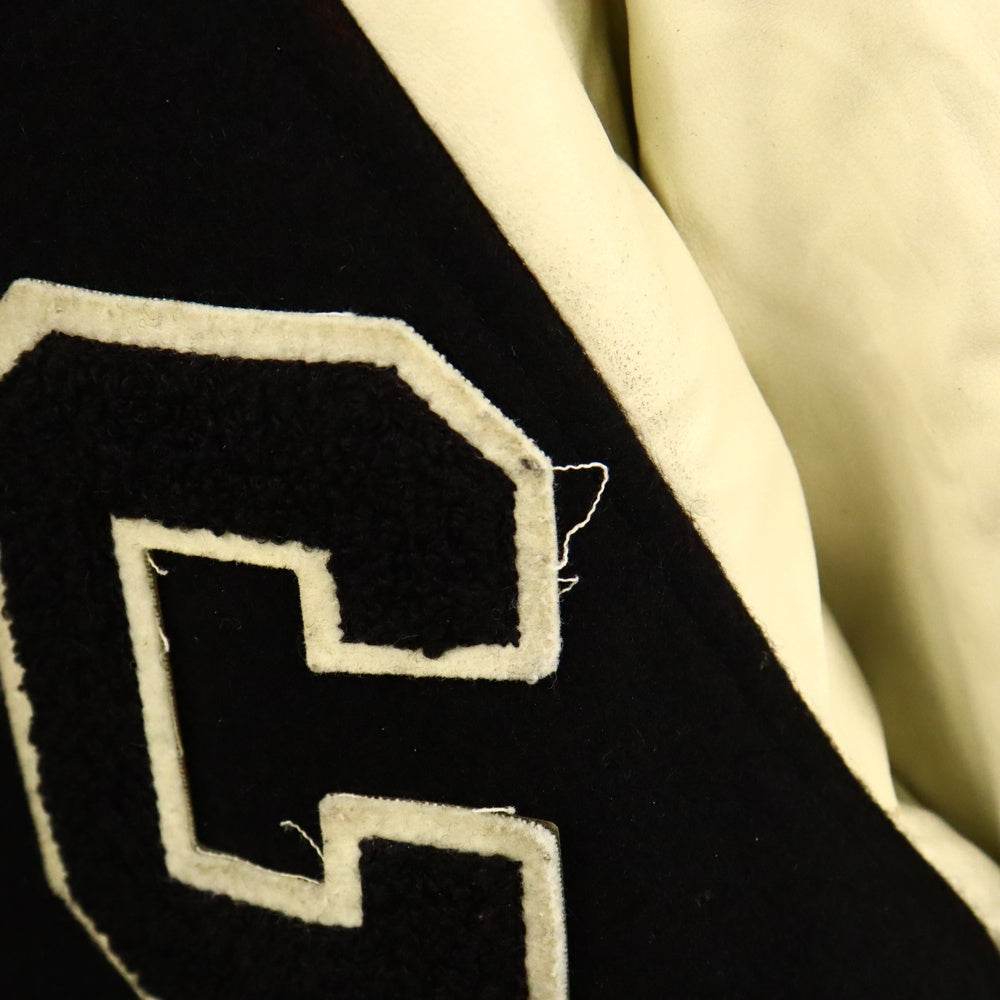 RAF SIMONS(ラフシモンズ) 02AW Virginia Creeper 期 スタジアム ジャケット ブラック/ホワイト