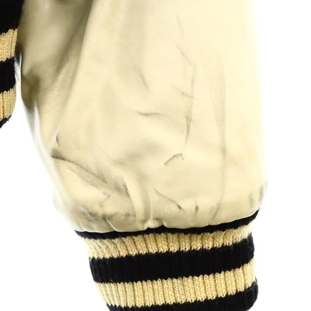 RAF SIMONS(ラフシモンズ) 02AW Virginia Creeper 期 スタジアム ジャケット ブラック/ホワイト