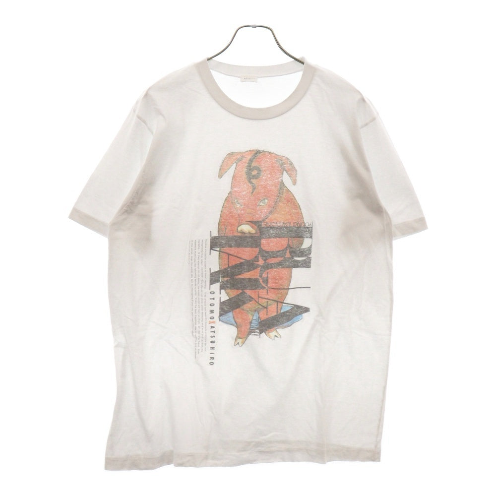 VINTAGE(ヴィンテージ) 赤BUTA 大友克洋 ヤングマガジン あとりえモリタ Tシャツ 半袖カットソー ホワイト