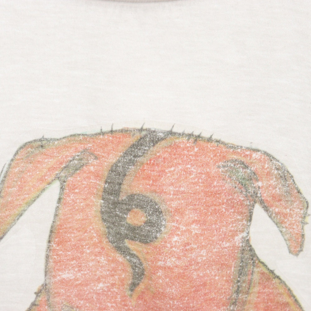 VINTAGE(ヴィンテージ) 赤BUTA 大友克洋 ヤングマガジン あとりえモリタ Tシャツ 半袖カットソー ホワイト