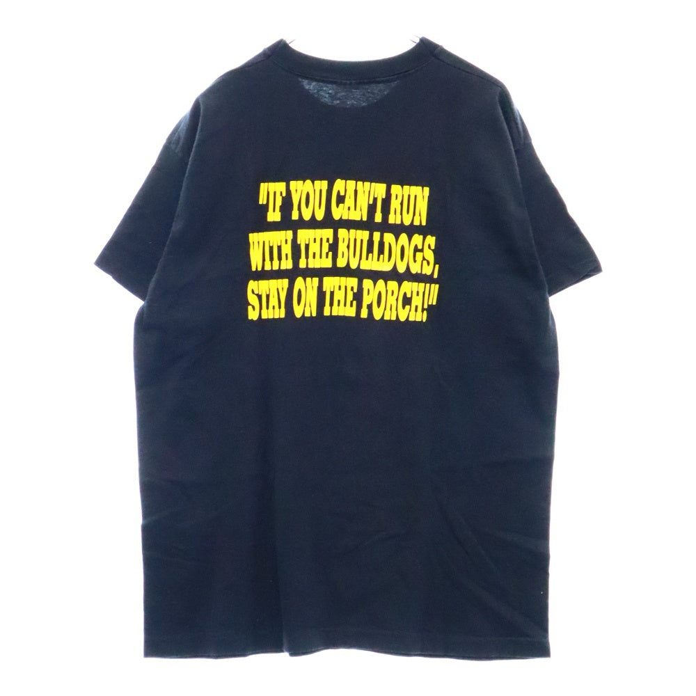 VINTAGE(ヴィンテージ) 90s BULL DOG FOOT BALL TEE ブルドッグ フットボール Tシャツ 半袖 カットソー ブラック
