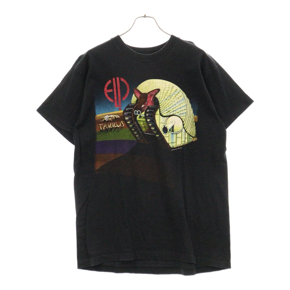 VINTAGE(ヴィンテージ) 90s ELP Emerson Lake&Palmer TARKUS World Tour TEE エマーソン レイクアンドパーマー ワールド ツアー Tシャツ 半袖 カットソー ブラック