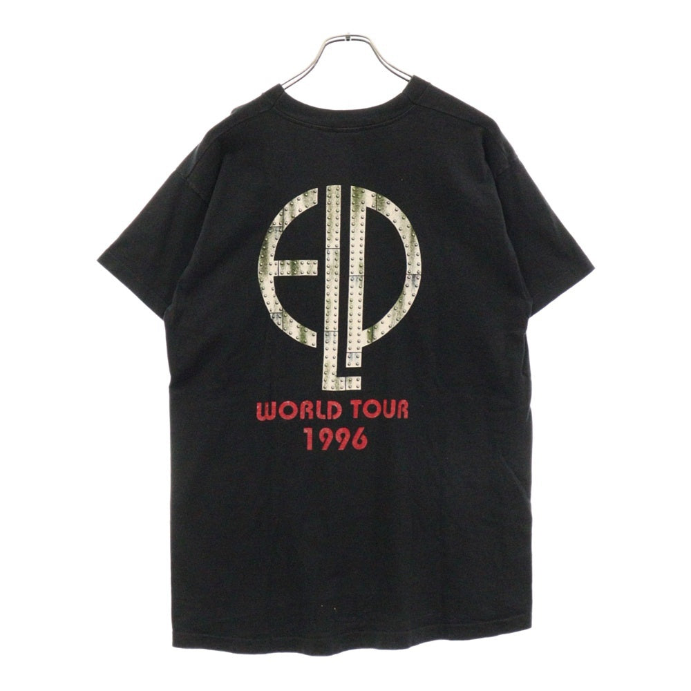 VINTAGE(ヴィンテージ) 90s ELP Emerson Lake&Palmer TARKUS World Tour TEE エマーソン レイクアンドパーマー ワールド ツアー Tシャツ 半袖 カットソー ブラック