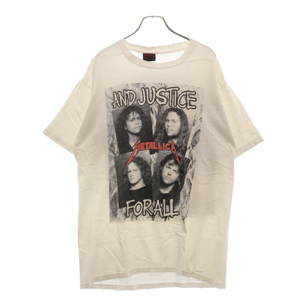VINTAGE(ヴィンテージ) 80s METALLICA 1988 AND JUSTECE FORALL TEE メタリカ 両面プリント Tシャツ 半袖 カットソー ホワイト