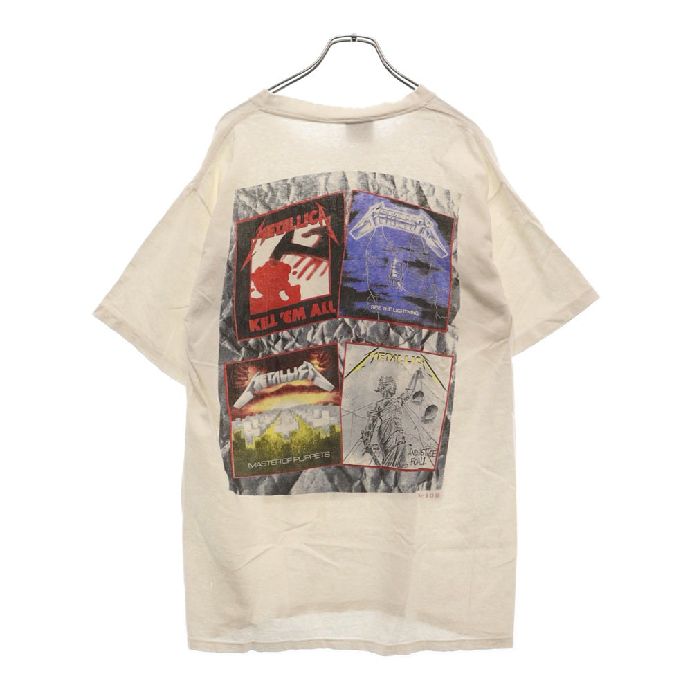 VINTAGE(ヴィンテージ) 80s METALLICA 1988 AND JUSTECE FORALL TEE メタリカ 両面プリント Tシャツ 半袖 カットソー ホワイト