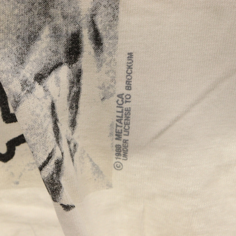 VINTAGE(ヴィンテージ) 80s METALLICA 1988 AND JUSTECE FORALL TEE メタリカ 両面プリント Tシャツ 半袖 カットソー ホワイト